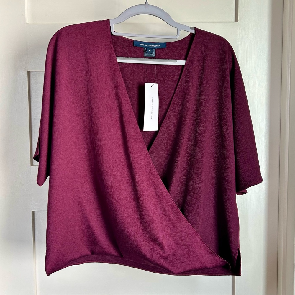 NWT French Connection Wrap shirt